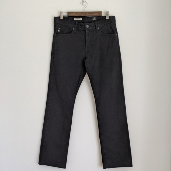 AG The Protégé Straight Leg Pants, Black, 32 - Picture 1 of 7